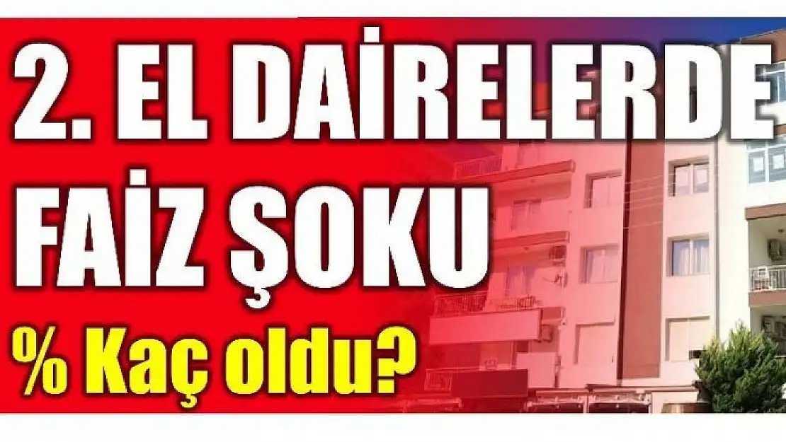 İKİNCİ EL KONUT FAİZLERİ YÜKSELDİ