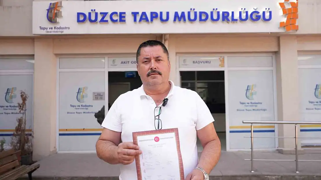 İlk tapu teslim edildi