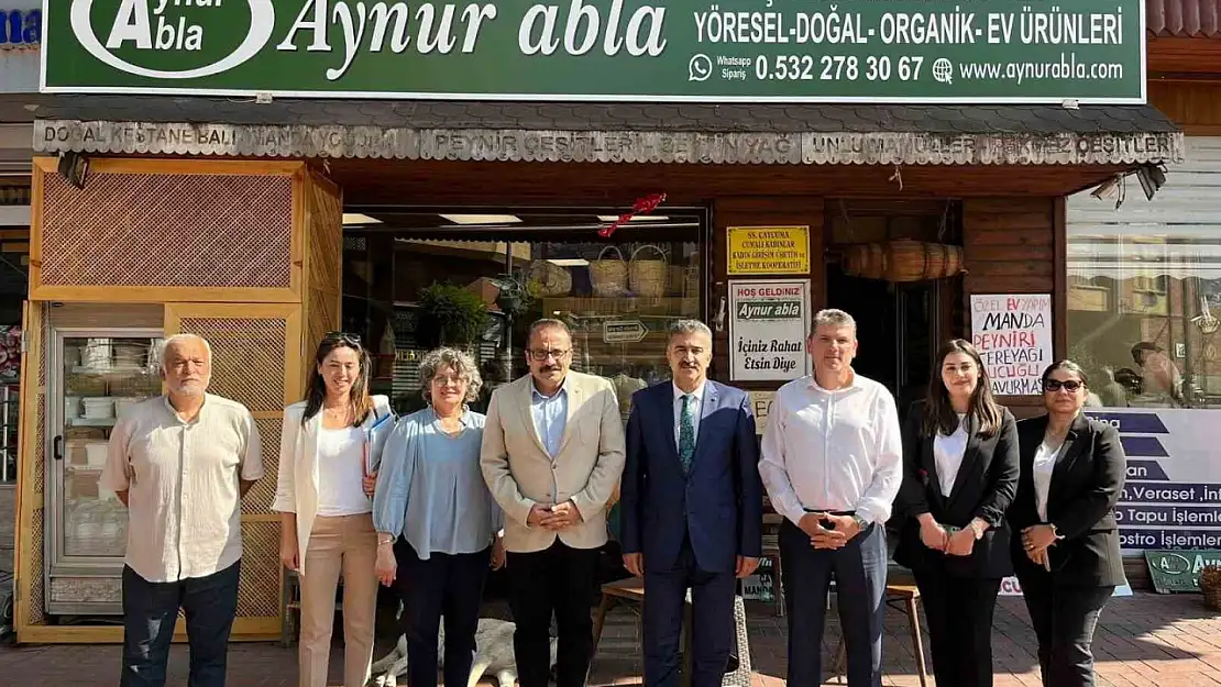 İnceciköz'e manda yoğurdu ikram ettiler