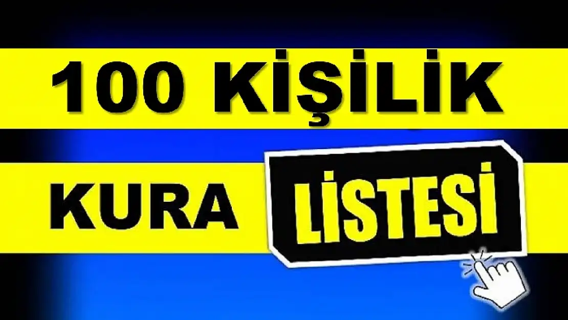 İşte listeler