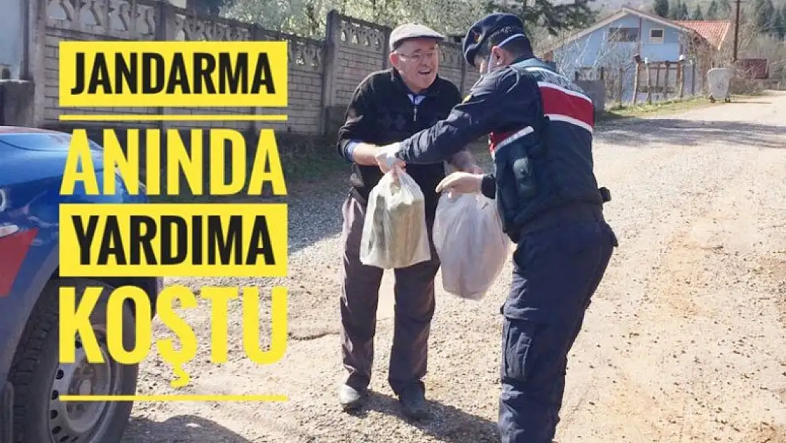 JANDARMA ANINDA YARDIMA KOŞTU 