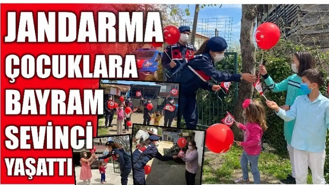 JANDARMADAN ÇOCUKLARA 23 NİSAN HEDİYELERİ