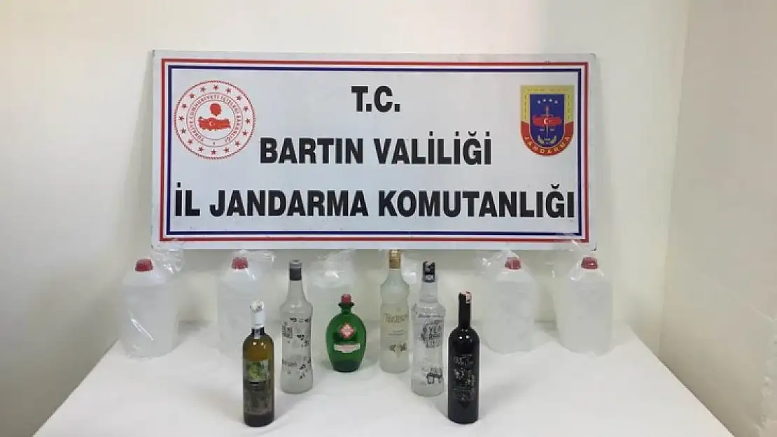 Jandarmadan kaçak içki operasyonu