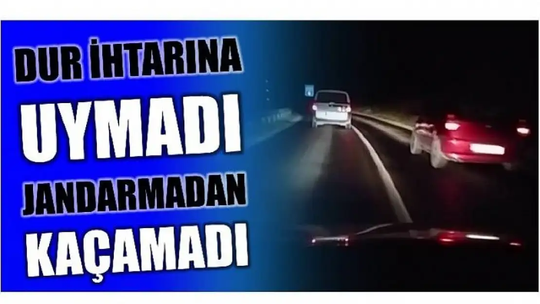 JANDARMANIN DUR İKAZINA UYMADI!