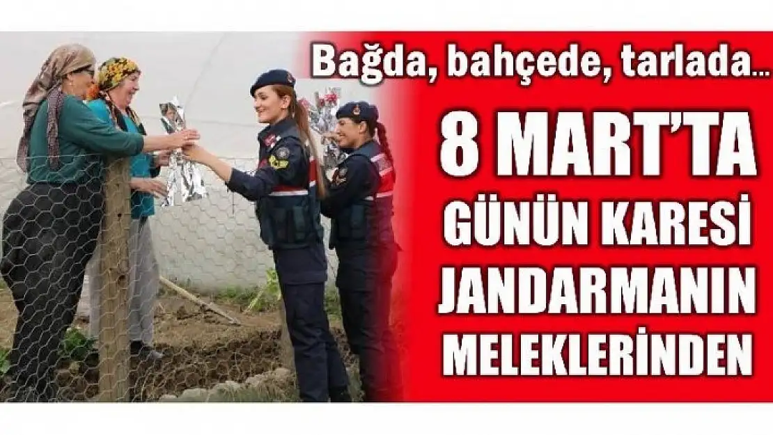 JANDARMANIN MELEKLERİNDEN 8 MART SÜRPRİZİ