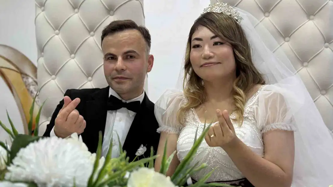 Japonya'dan Düzce'ye gelin geldi
