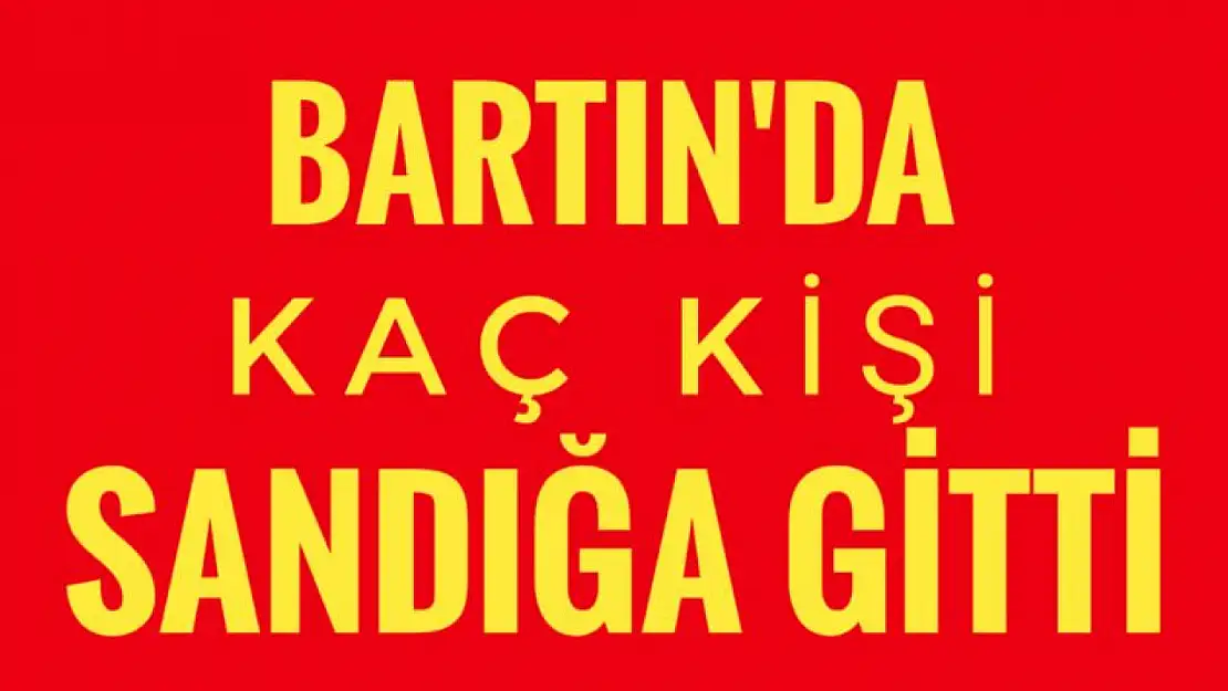 Kaç kişi sandığa gitti