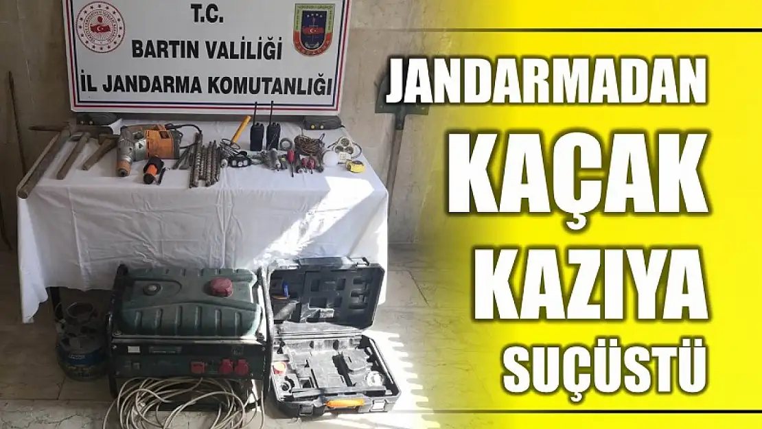 Kaçak kazı yaparken yakalandılar