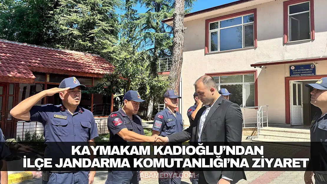 Kadıoğlu'ndan İlçe Jandarma Komutanlığı'na Ziyaret