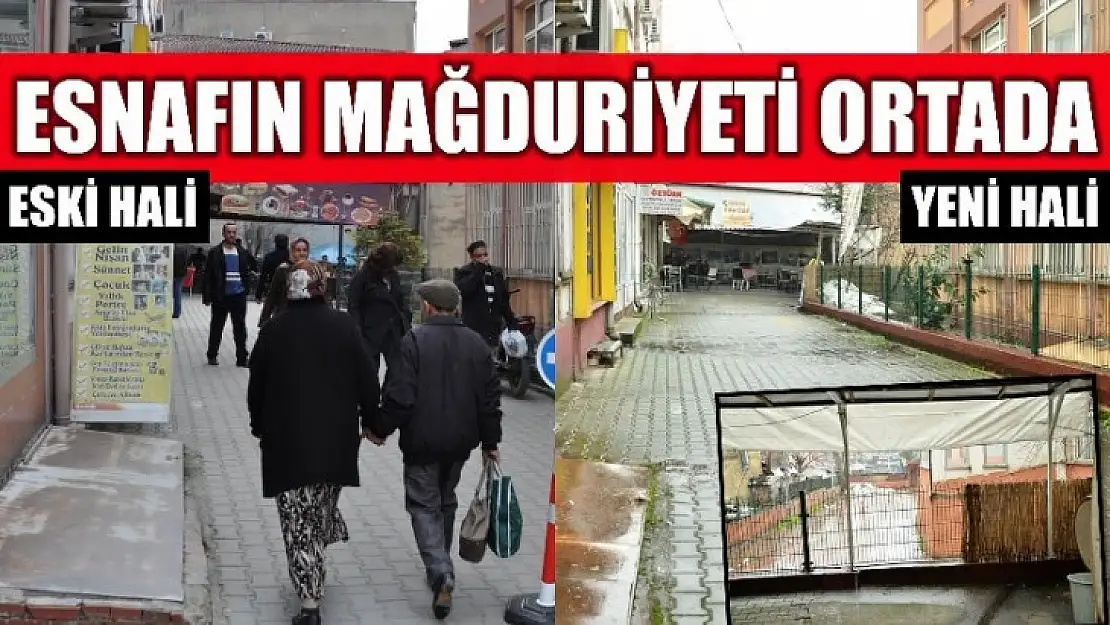 Kapanan yol esnafı mağdur etti