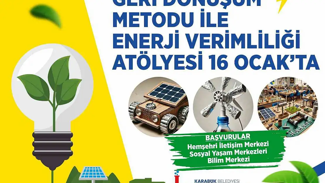 Karabük Belediyesi'nden öğrenciler için Enerji Verimliliği Atölyesi