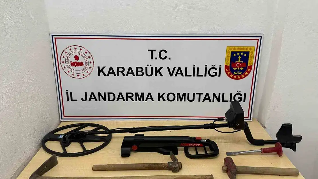 Karabük'te izinsiz kazı yapan 2 kişi suçüstü yakalandı