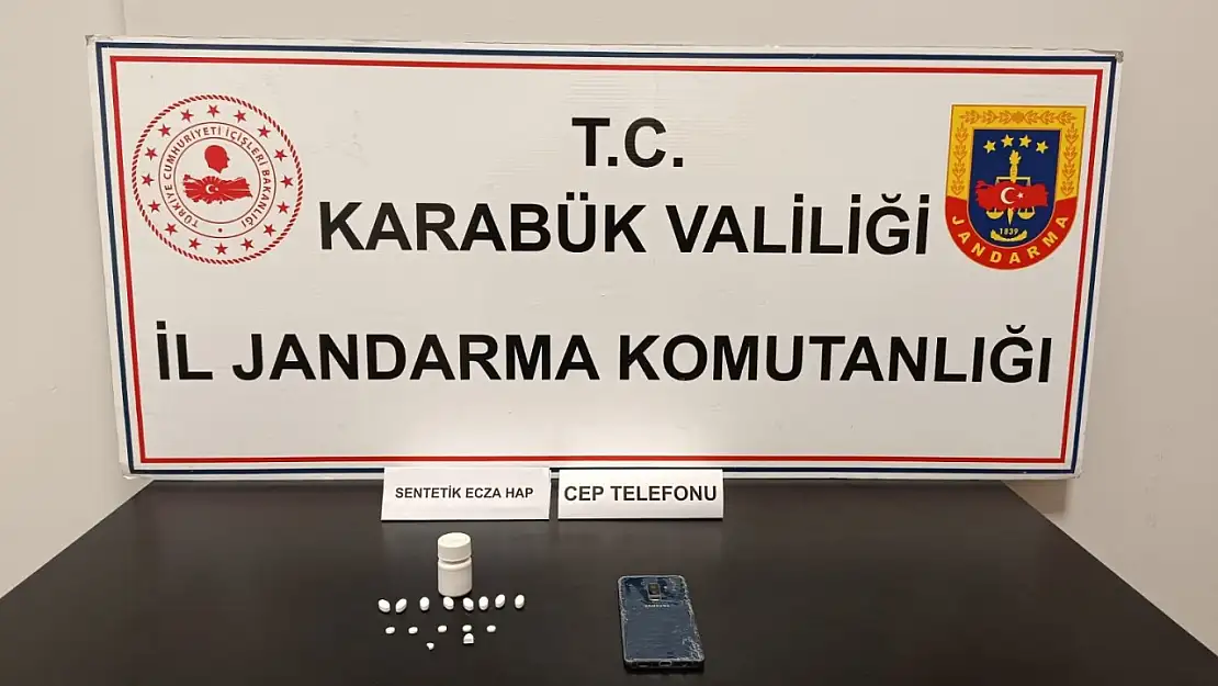 Karabük'te sentetik ecza hap ele geçirildi