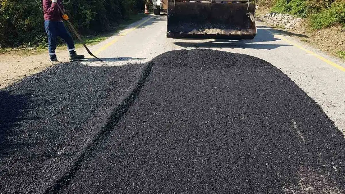 Karadere hasanağa köyünde yollar kışa hazır