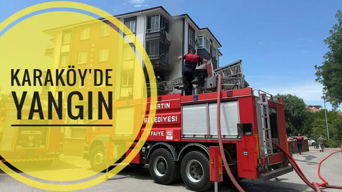 Karaköy Mahallesi'nde korkutan yangın