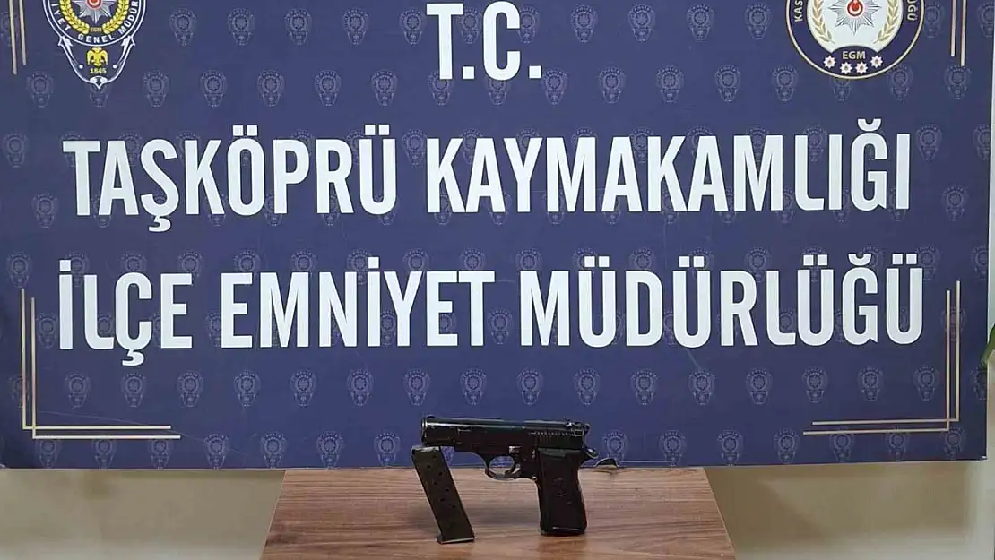 Kastamonu'da 3 adet tabanca ele geçirildi: 3 şüpheli hakkında işlem başlatıldı