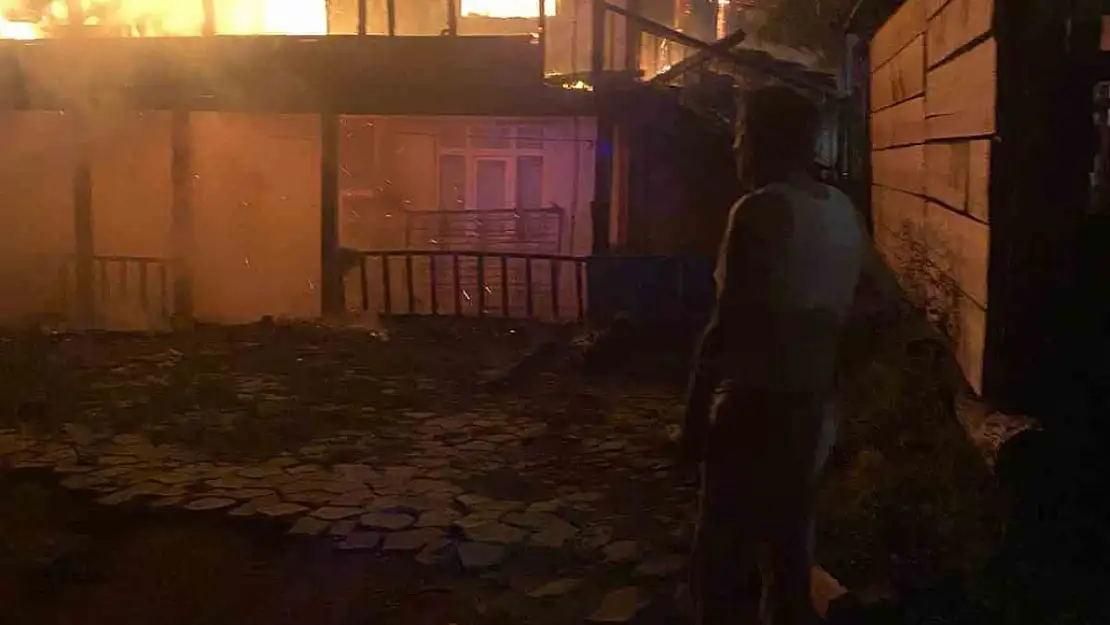 Kastamonu'da alevlere teslim olan ev küle döndü
