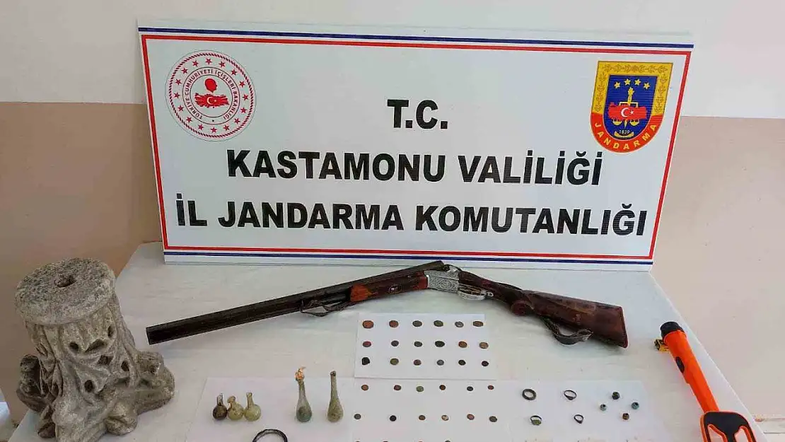 Kastamonu'da çok sayıda tarihi eser ele geçirildi: 1 gözaltı