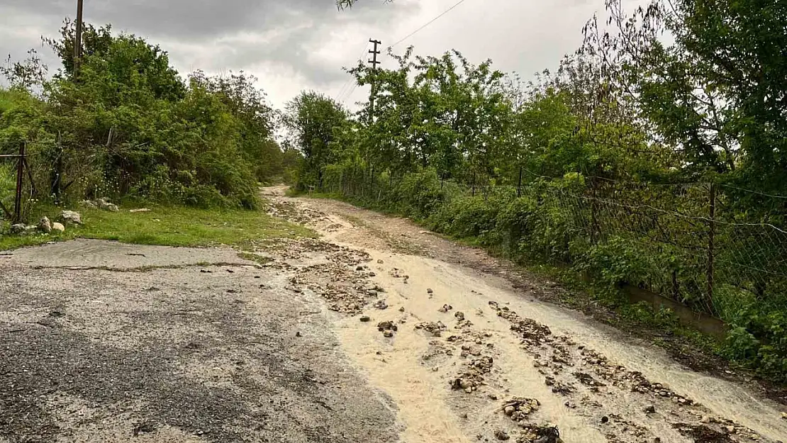 Kastamonu'da dolu yağışı etkili oldu