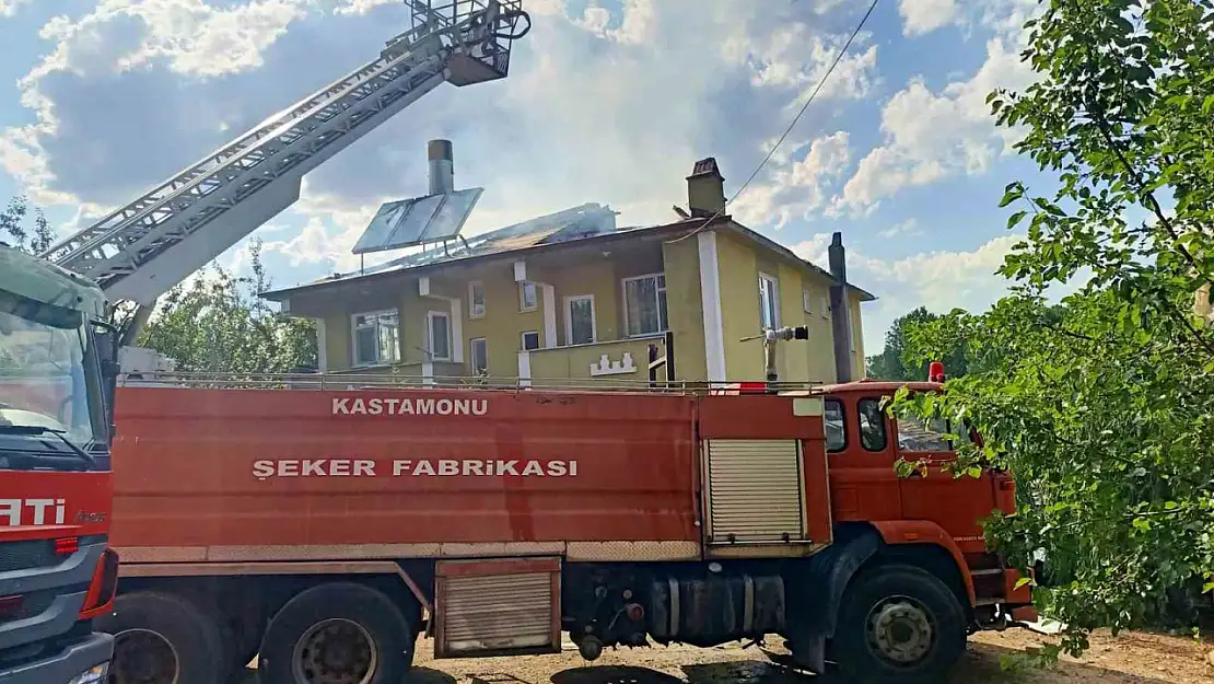 Kastamonu'da korkutan ev yangını