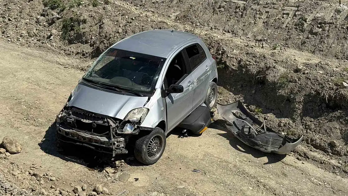 Kastamonu'da otomobil, şarampole düştü: 1 yaralı