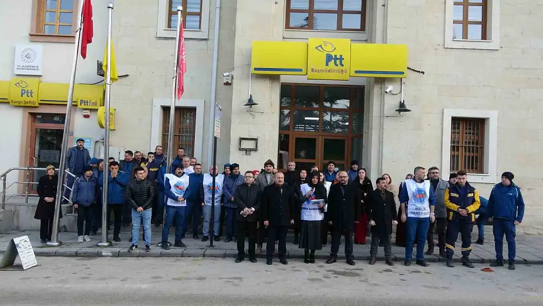 Kastamonu'da PTT çalışanlarından Rize'deki saldırıya tepki