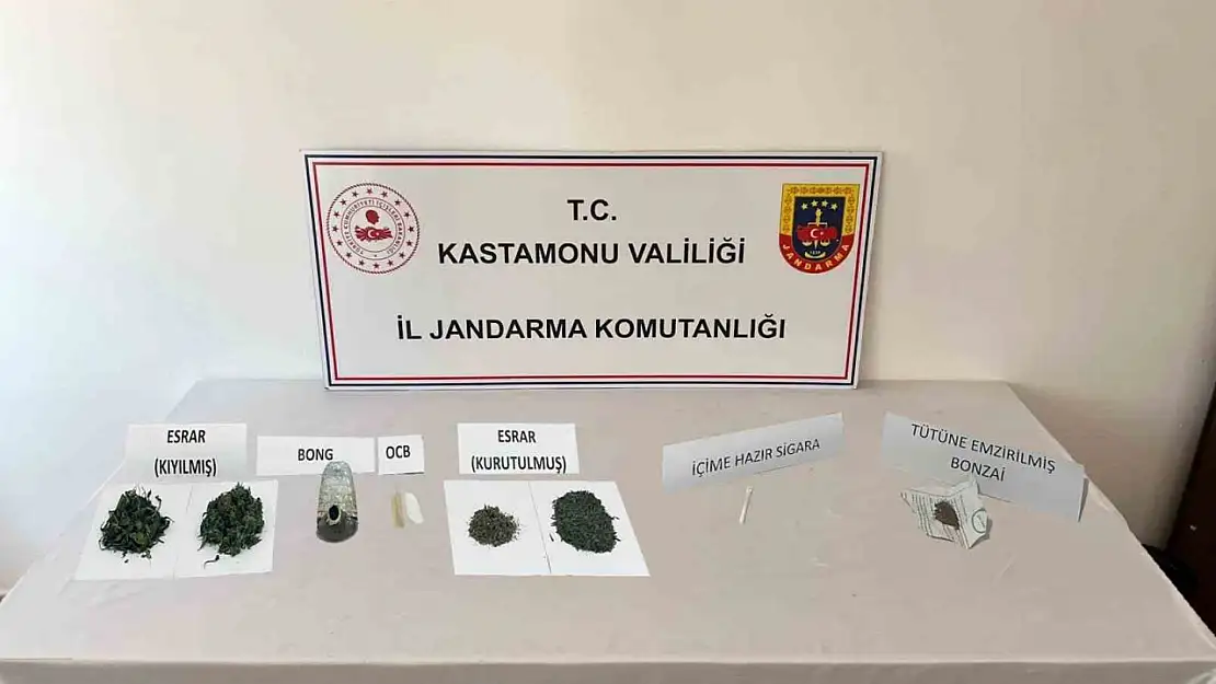 Kastamonu'da uyuşturucu operasyonları: 2 gözaltı