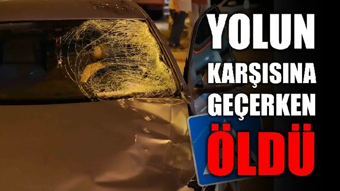 Otomobilin çarptığı yaya öldü