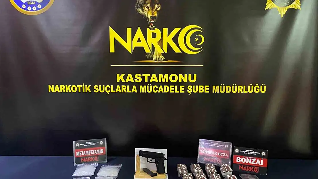 Kastamonu'da yüklü miktarda uyuşturucuyla yakalandılar!
