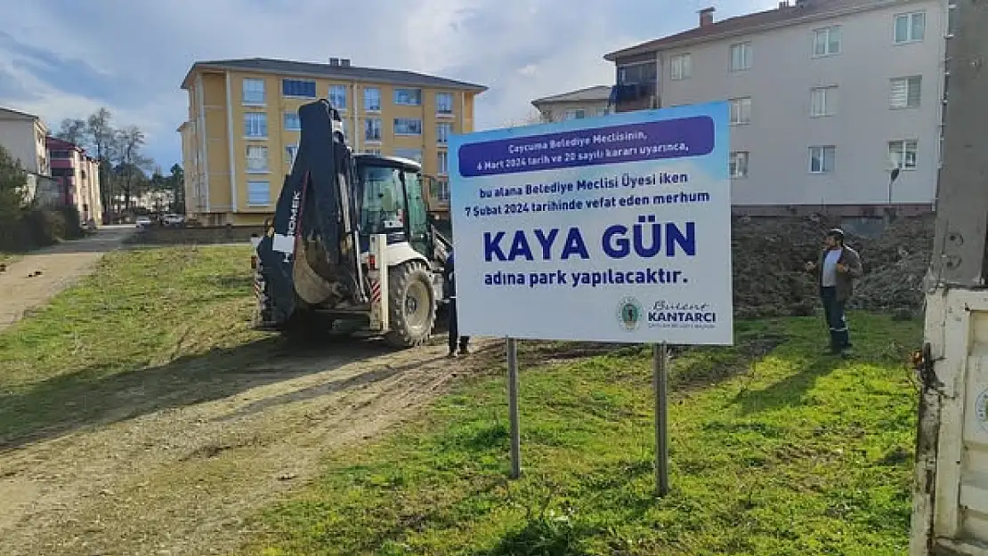 Kaya Gün Parkı'nın 2025 yılı içinde yapılması planlanıyor