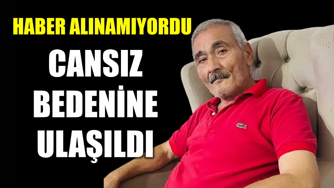 Kayıp şahıstan acı haber