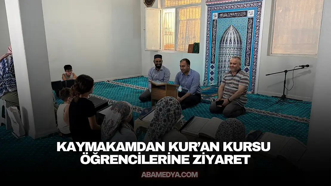 Kaymakamdan Kur'an Kursu Öğrencilerine Ziyaret
