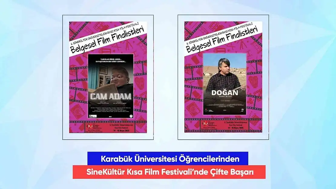 KBÜ öğrencilerinden SineKültür Kısa Film Festivali'nde çifte başarı
