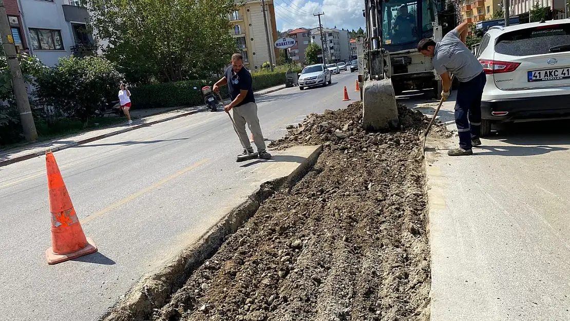 Kemal Altıntel Sokak'ta asfalt çalışması