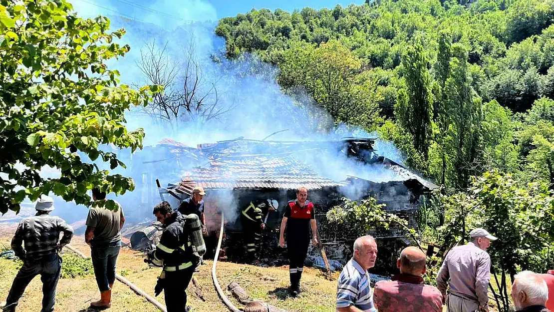 Kömürlükte çıkan yangın paniğe neden oldu