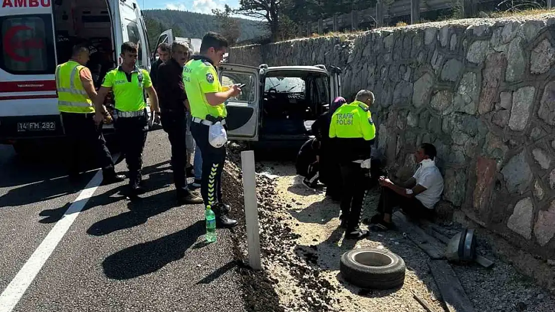 Kontrolden çıkan araç beton duvara çarptı: 1 yaralı