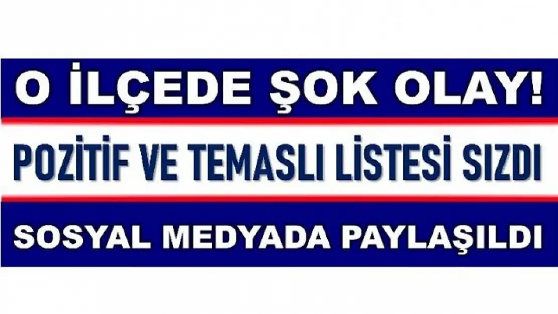 KORONA VİRÜS LİSTESİ SOSYAL MEDYADA PAYLAŞILDI