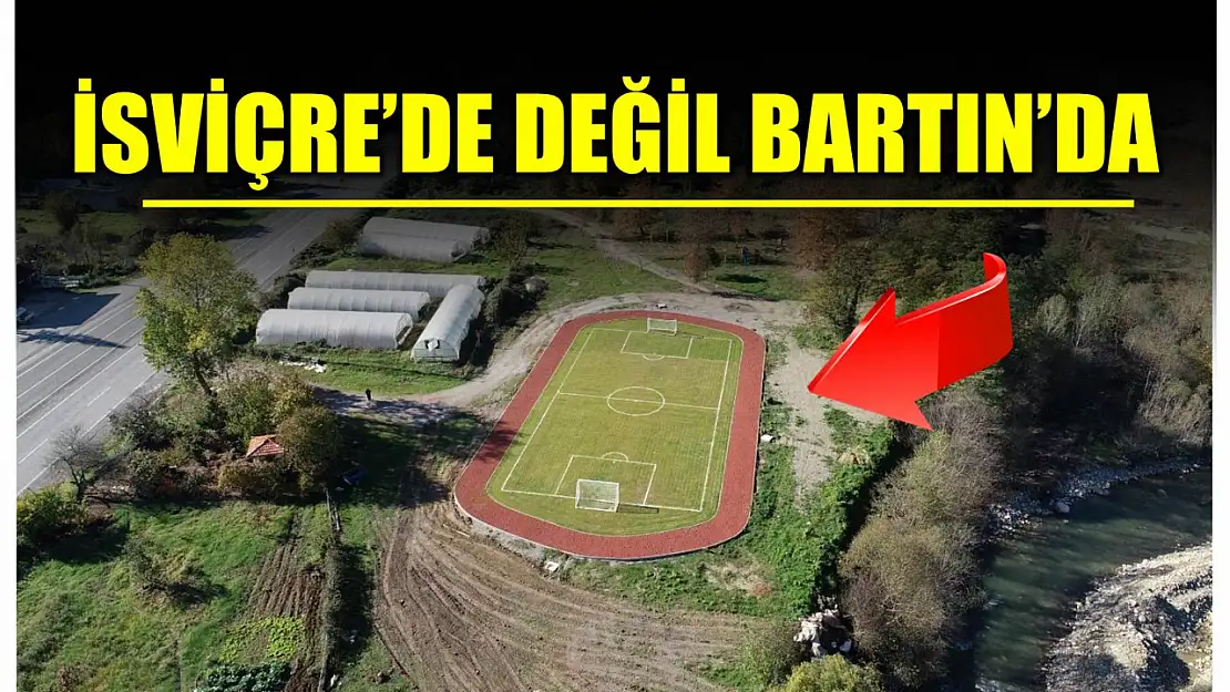 Köye modern futbol sahası