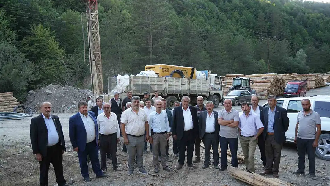Köylülerden içme suyu için sondaj çalışması yapan Kastamonu Belediyesine tepki: