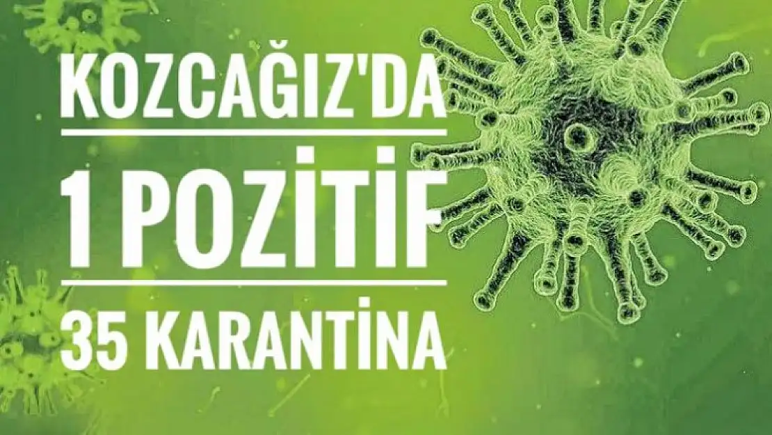 KOZCAĞIZ'DA 1 POZİTİF 35 KARANTİNA 