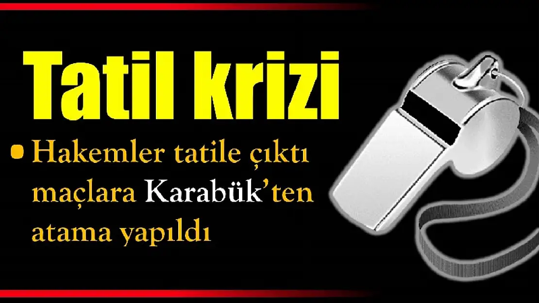 Bartın'da hakem krizi