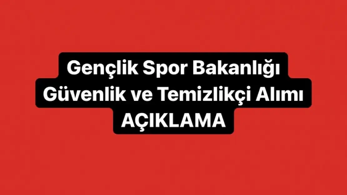 KURA SONUÇLARI HAKKINDA AÇIKLAMA