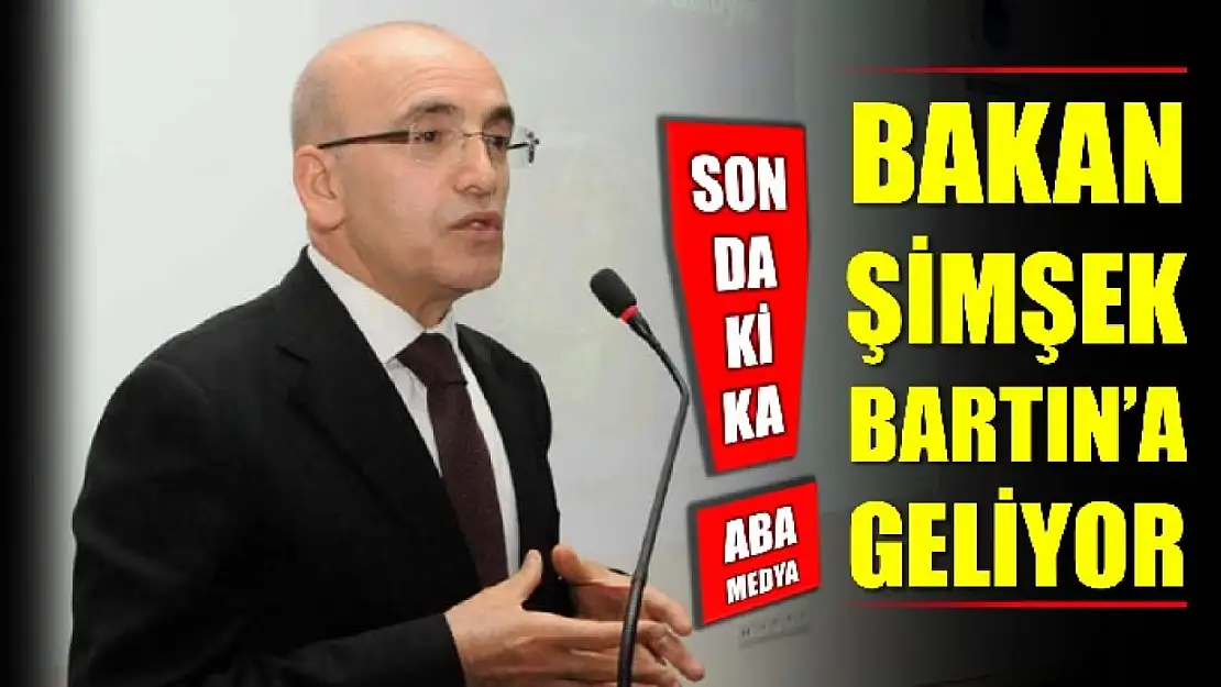 Maliye Bakanı Bartın'a geliyor