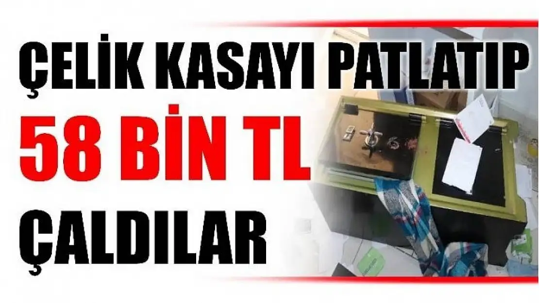 MARKETTEKİ ÇELİK KASAYI PATLATTILAR