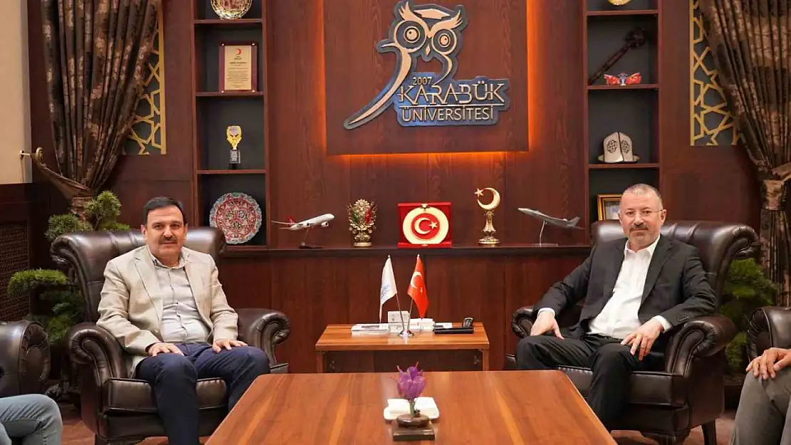 Memur-Sen Karabük Şubesi'nden Rektör Kırışık'a ziyaret