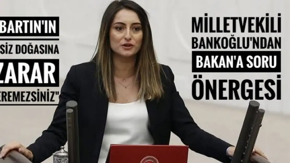 MİLLETVEKİLİ BANKOĞLU 'BARTIN'IN EŞSİZ DOĞASINA ZARAR VEREMEZSİNİZ'