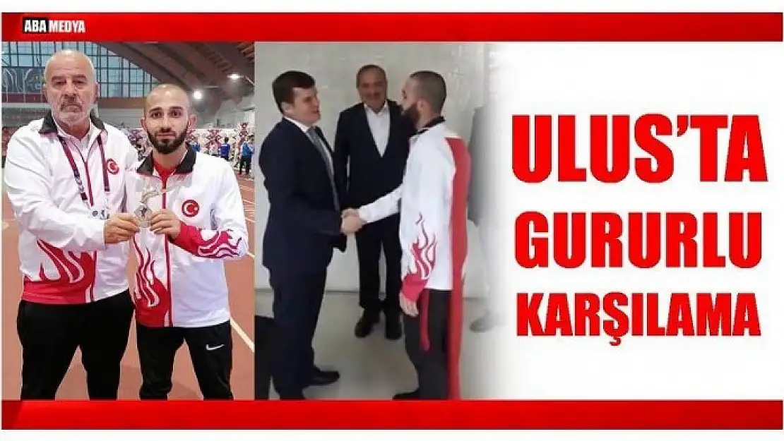 MİLLİ SPORCUYA DAVUL ZURNALI KARŞILAMA