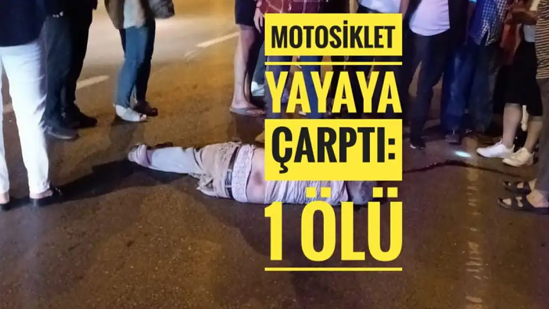 Motosiklet kazası 1 ölü 2 yaralı