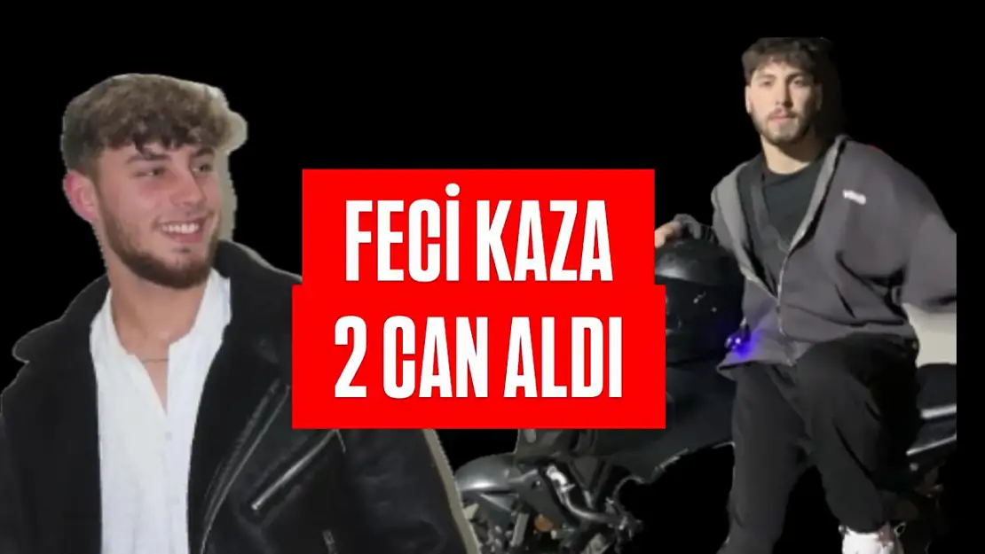 Motosiklet kazası 2 can aldı