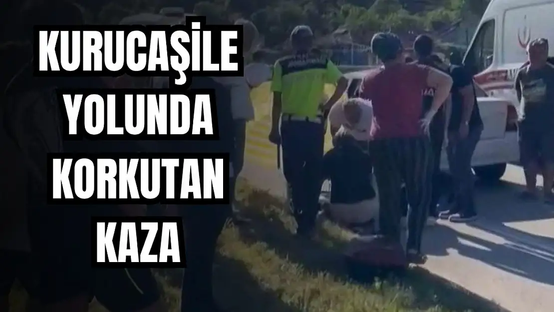 Motosiklet sürücüsü yaralandı